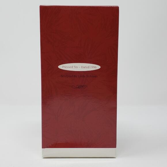 1996 Hallmark Woodland Santa Pressed Tin Keepsake Christmas Holiday Ornament. - Picture 2 of 6